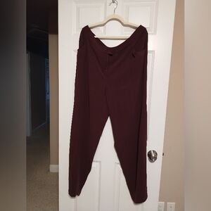 Eileen Fisher Deep Red Trousers